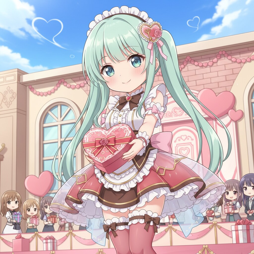 みどツイさん。2月14日 #バレンタインデー。バレンタインメイド。