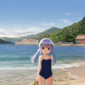 香風智乃のスクール水着姿 2枚目