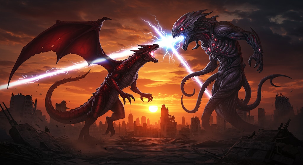 ドラゴンVSエイリアン