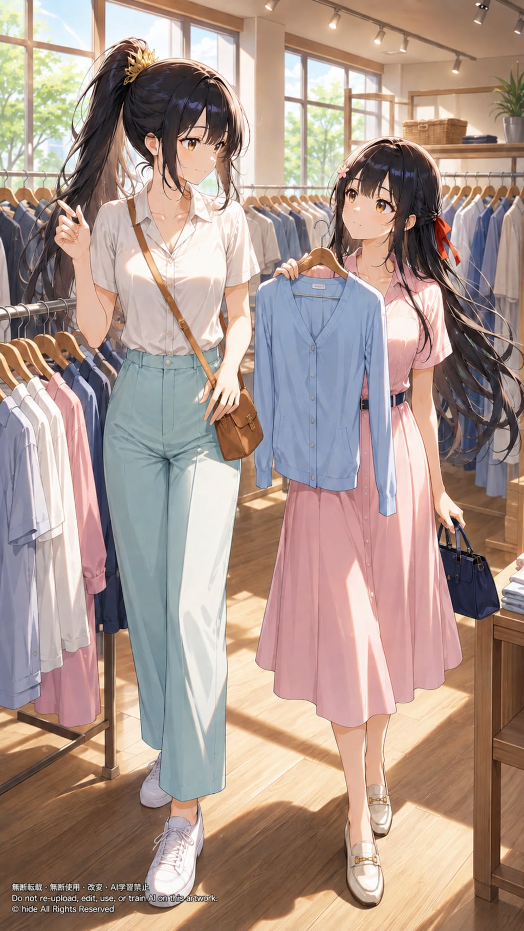 神楽さんとアマテラスさん、洋服屋でショッピング