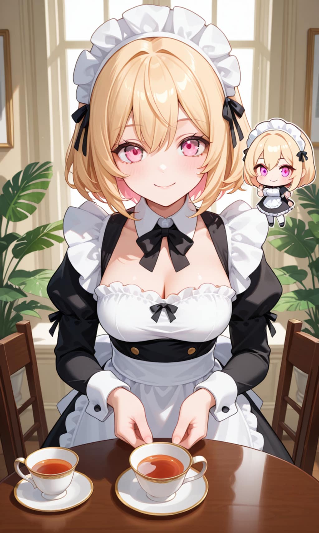 あんかけパスタ様にお茶を振る舞う