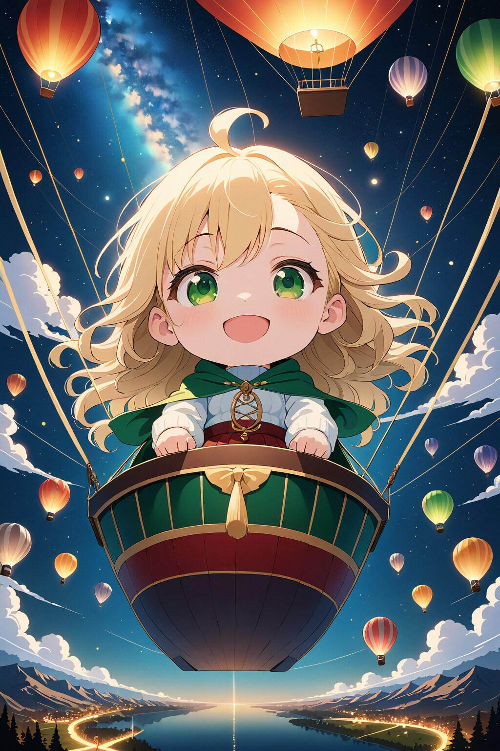 気球に乗って大空へ