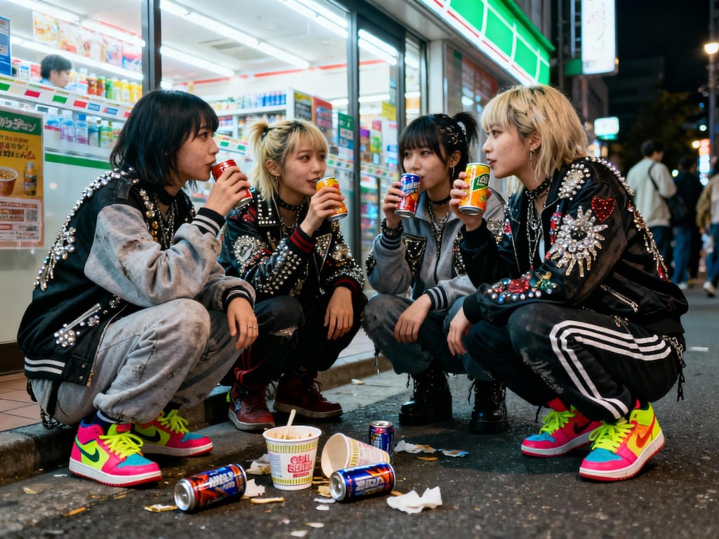 深夜のコンビニ