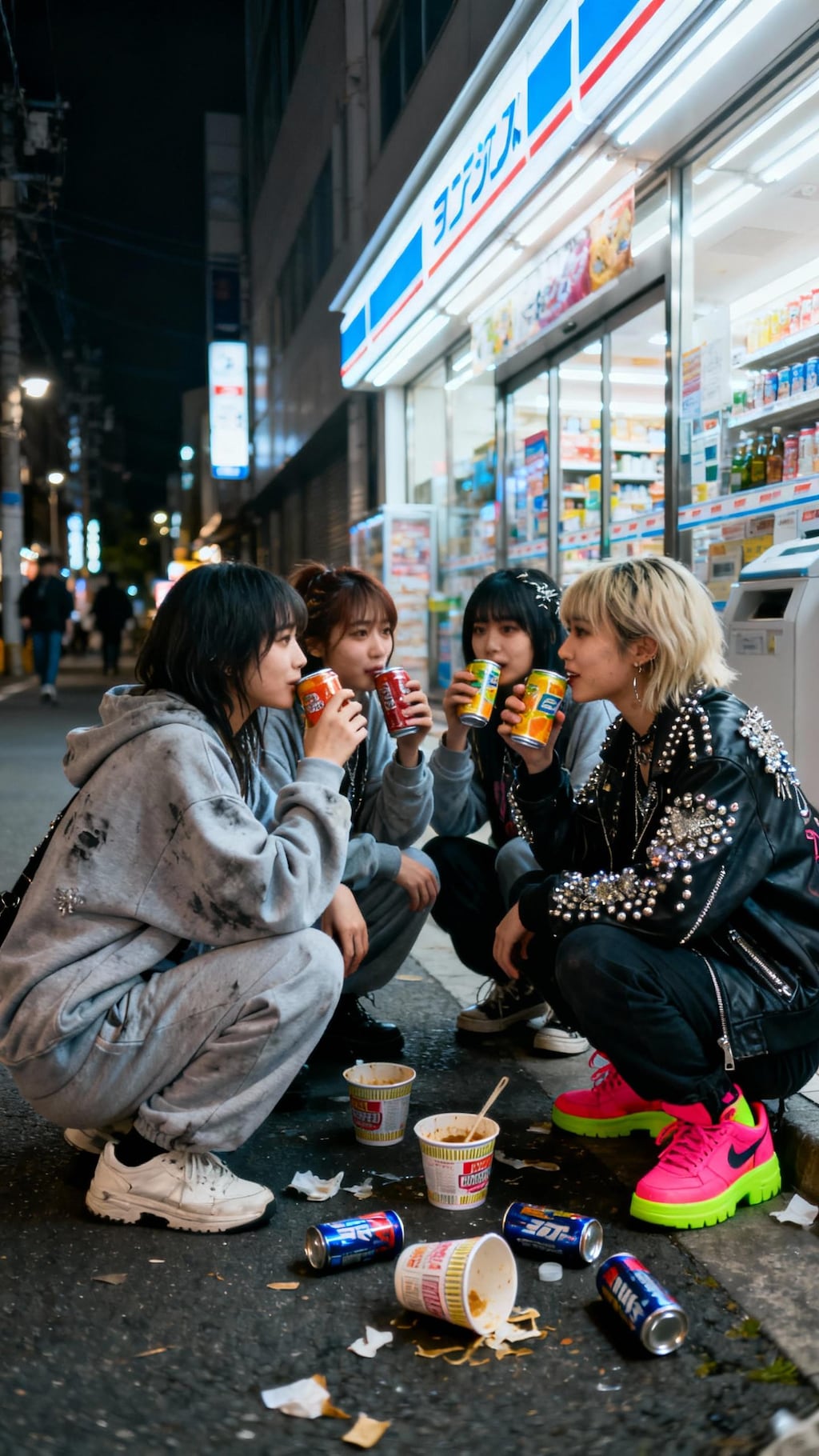 深夜のコンビニ