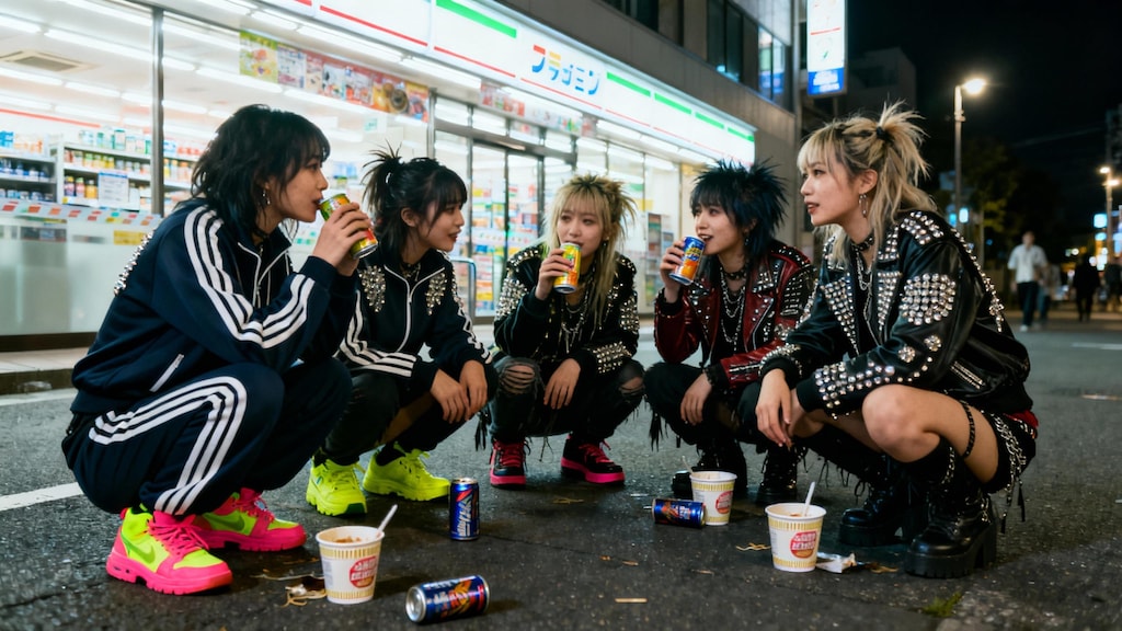 深夜のコンビニ