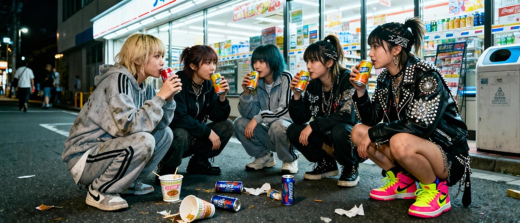 深夜のコンビニ