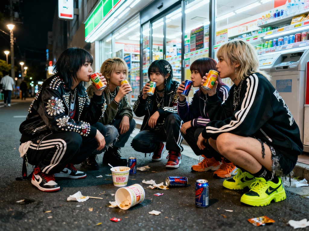 深夜のコンビニ