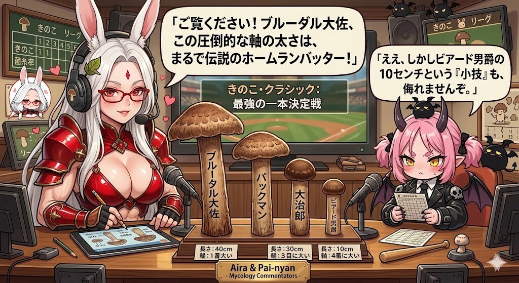 アイラとパイニャンによるベアクロウ産の茸の解説🍄‍🟫
