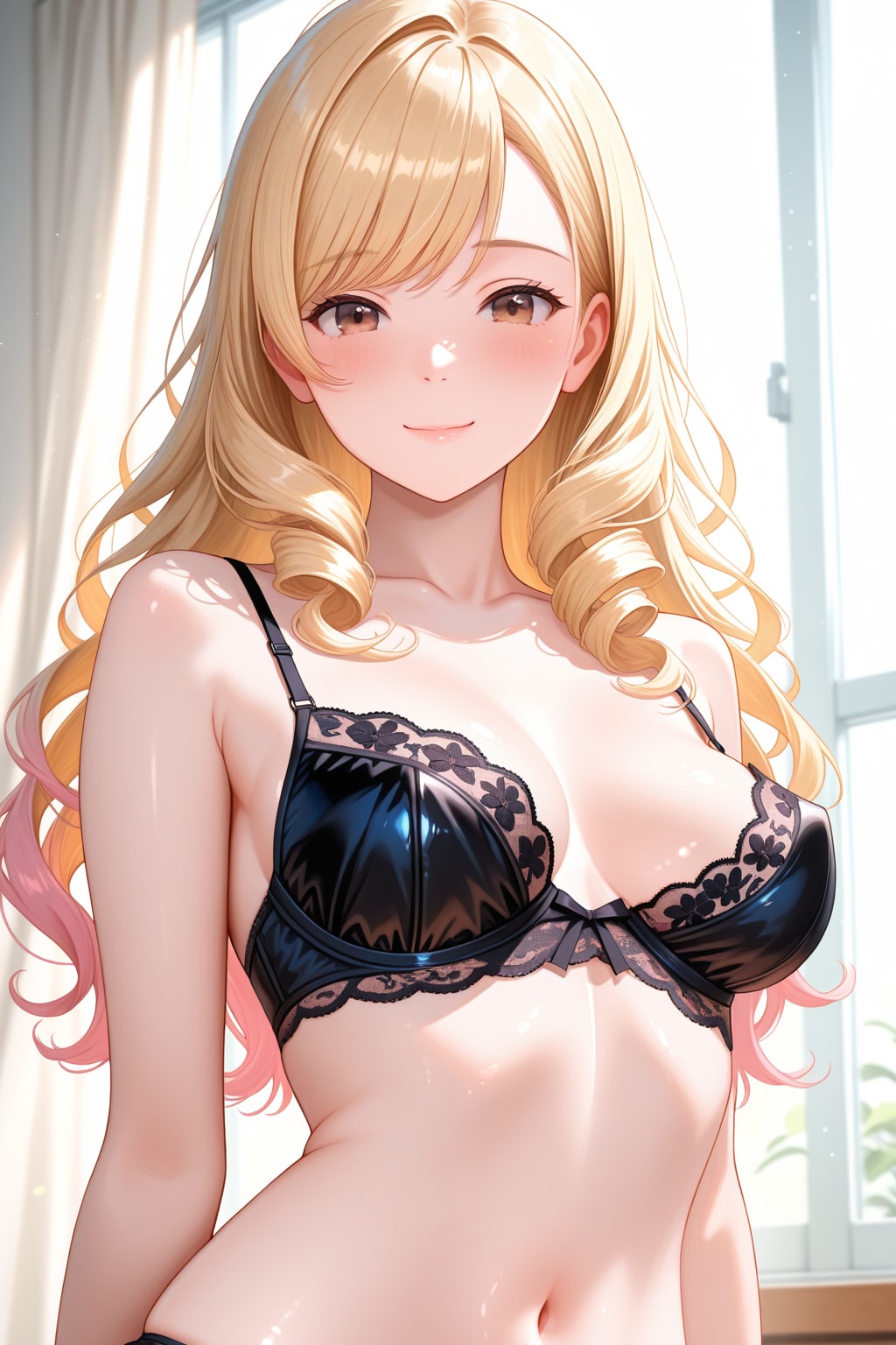 黒レースブラ