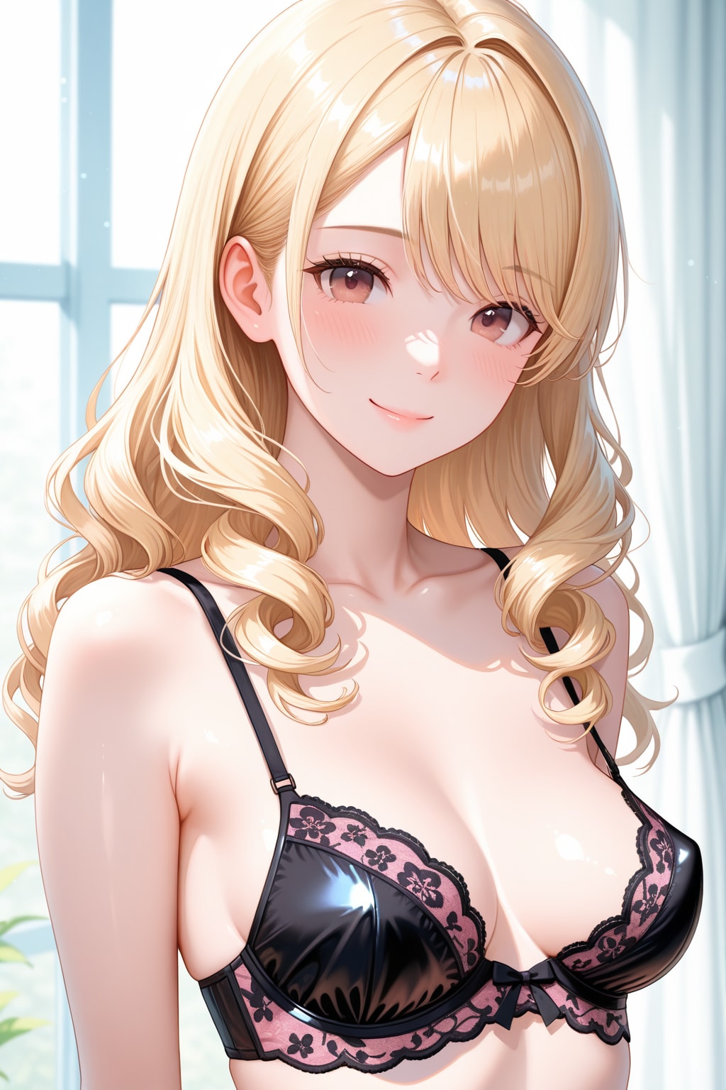 黒レースブラ
