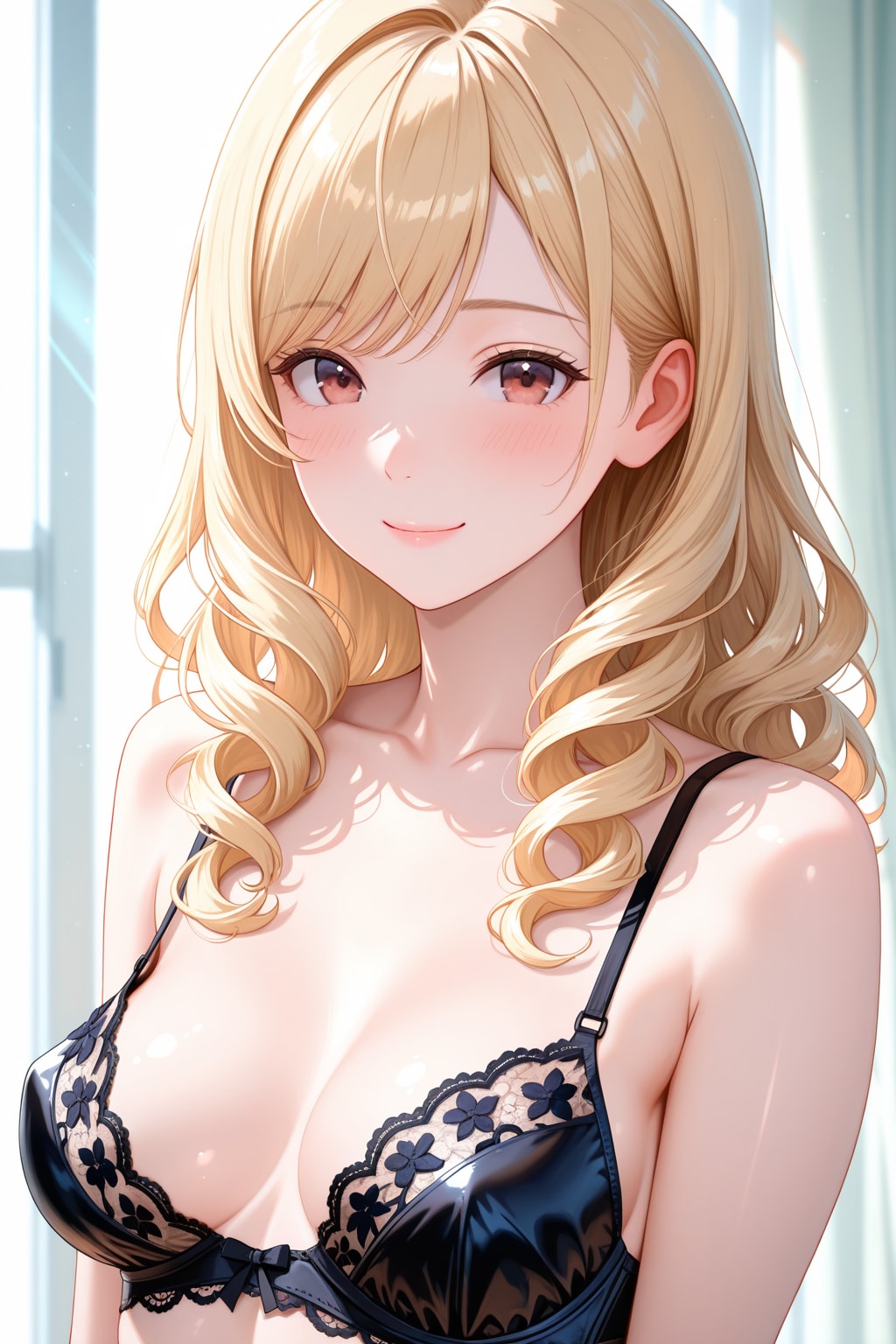 黒レースブラ