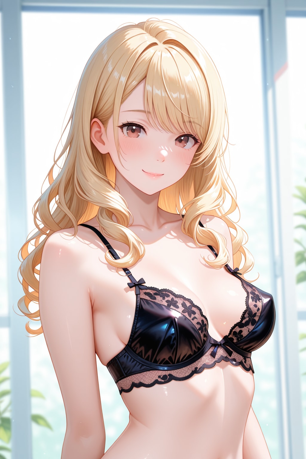 黒レースブラ