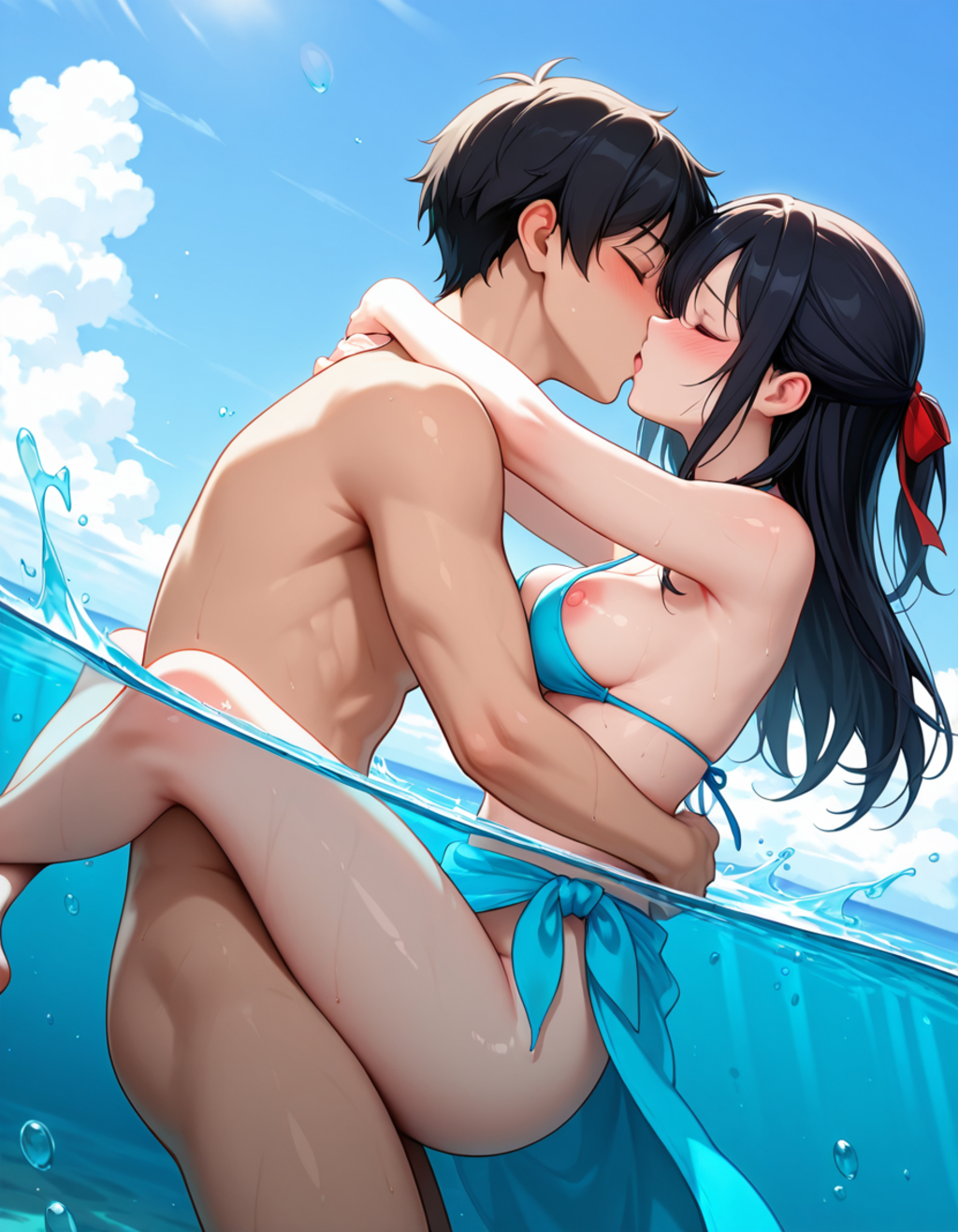 彼氏と海水浴デート