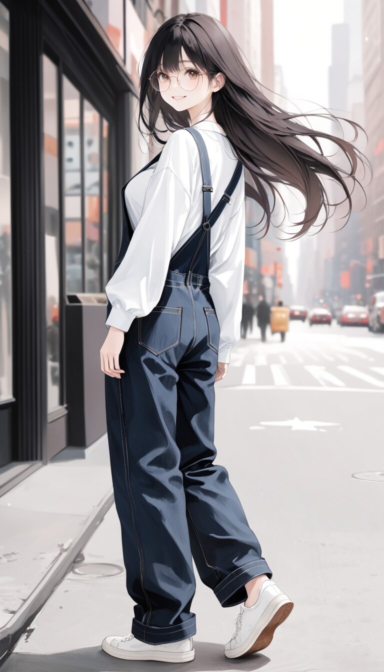 オーバーオールポートレート | の人気AIイラスト・グラビア