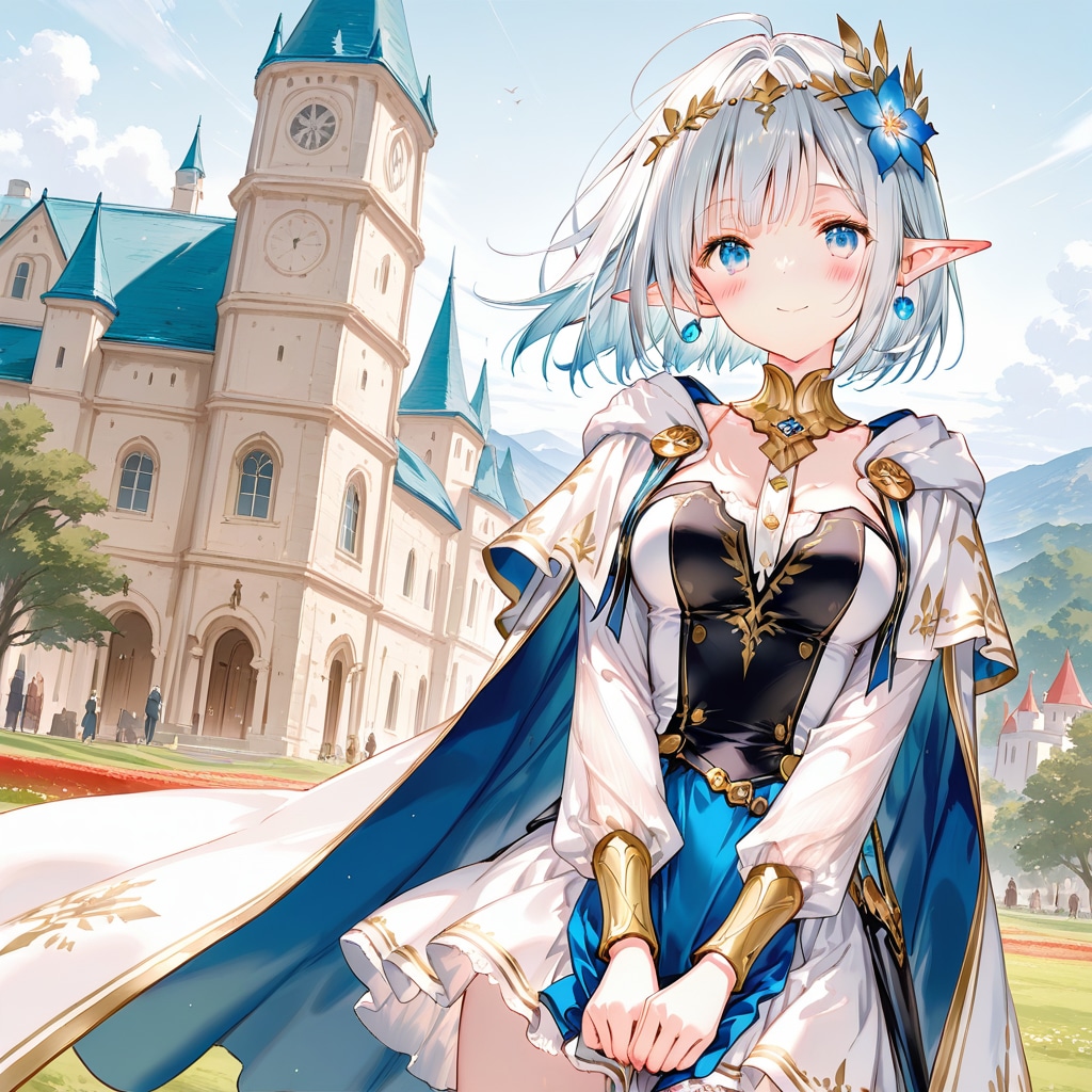 エルフの銀姫様