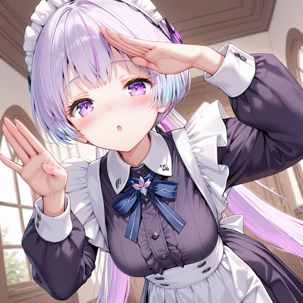 ねむちゃん046～髪型を変えてメイドさん～ | の人気AIイラスト・グラビア