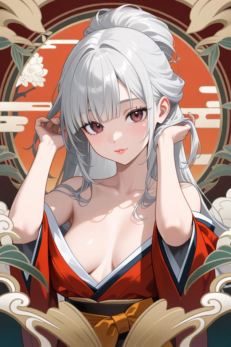 豪華背景撮影会　着物ガール