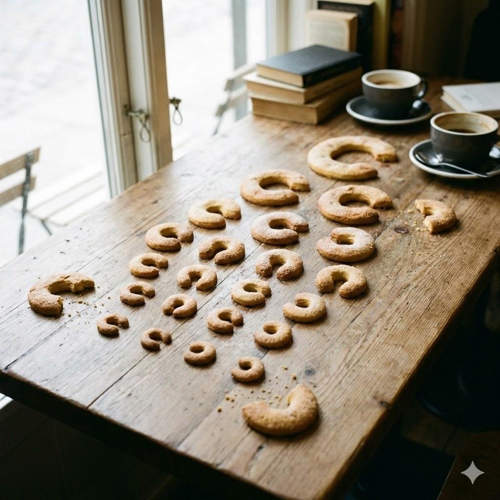 お菓子とパンで視力検査