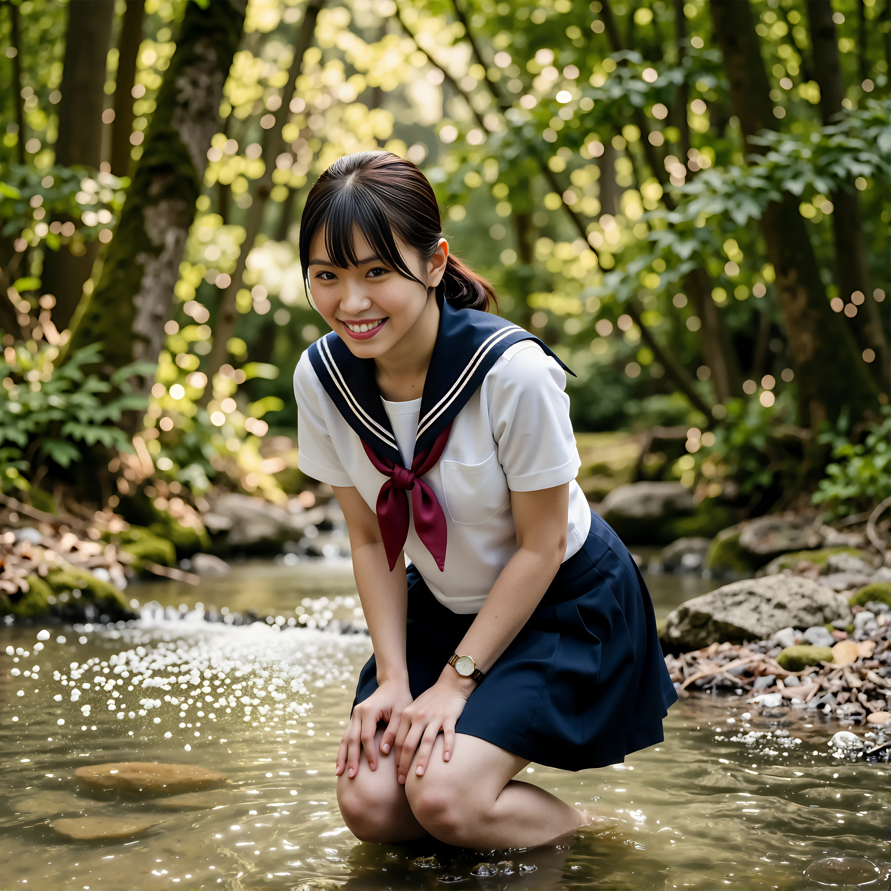 川遊び