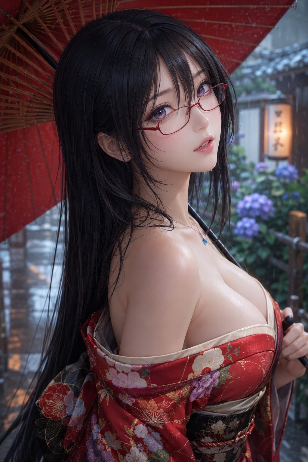 雨の六月。