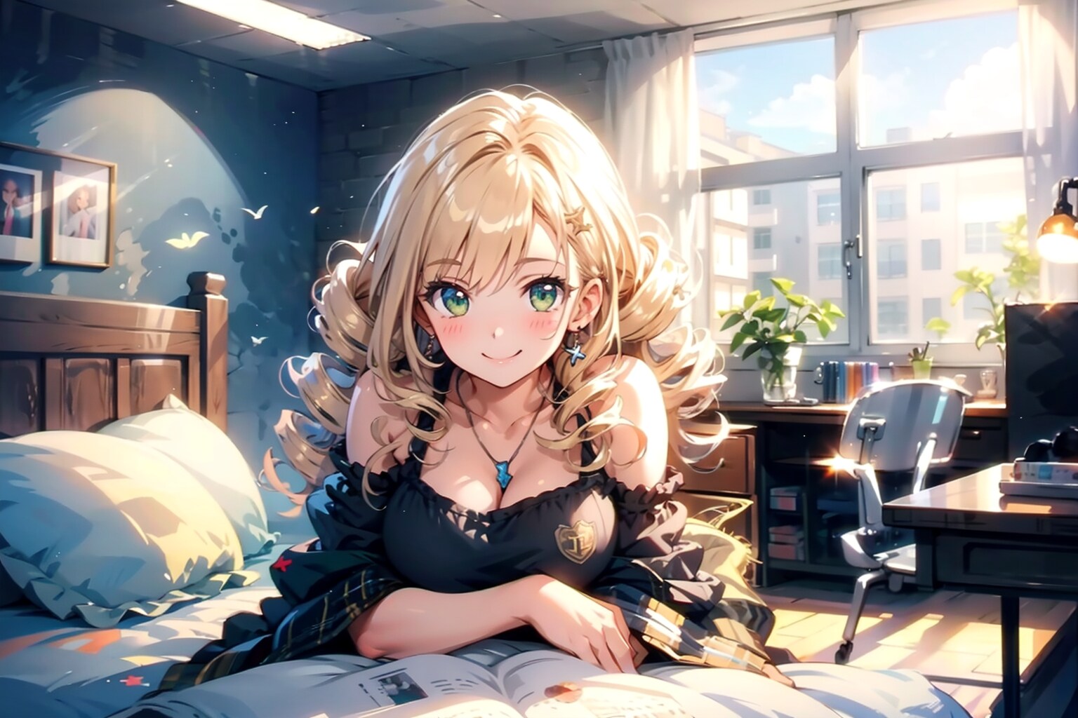 2枚] 寝起き