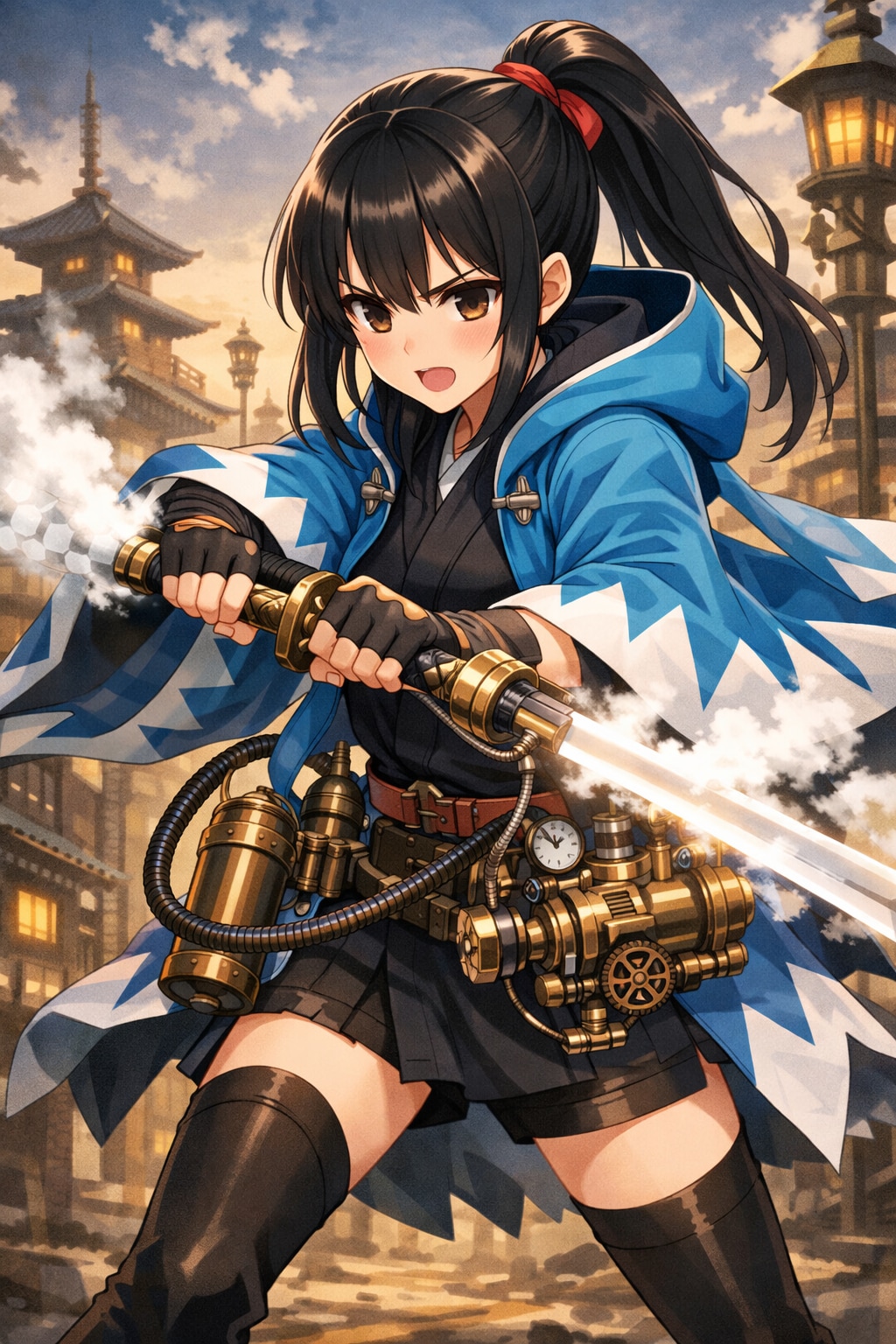 スチームパンクサムライ | の人気AIイラスト・グラビア