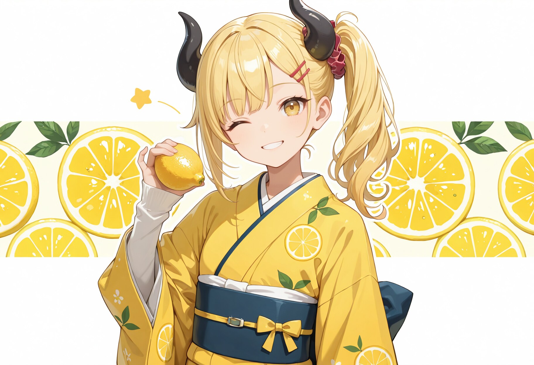 レモンと女鬼高生さん | の人気AIイラスト・グラビア