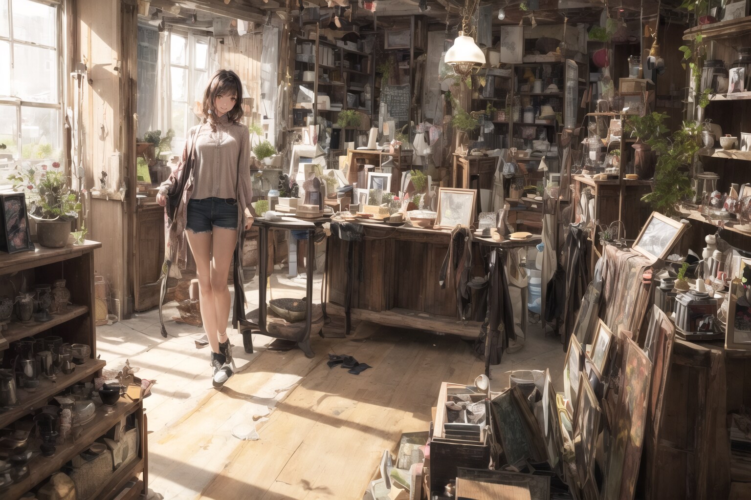 商品の多すぎる骨董屋の看板娘