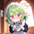 慣れないエルフメイド 2枚目