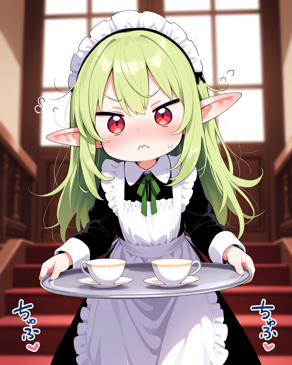 慣れないエルフメイド