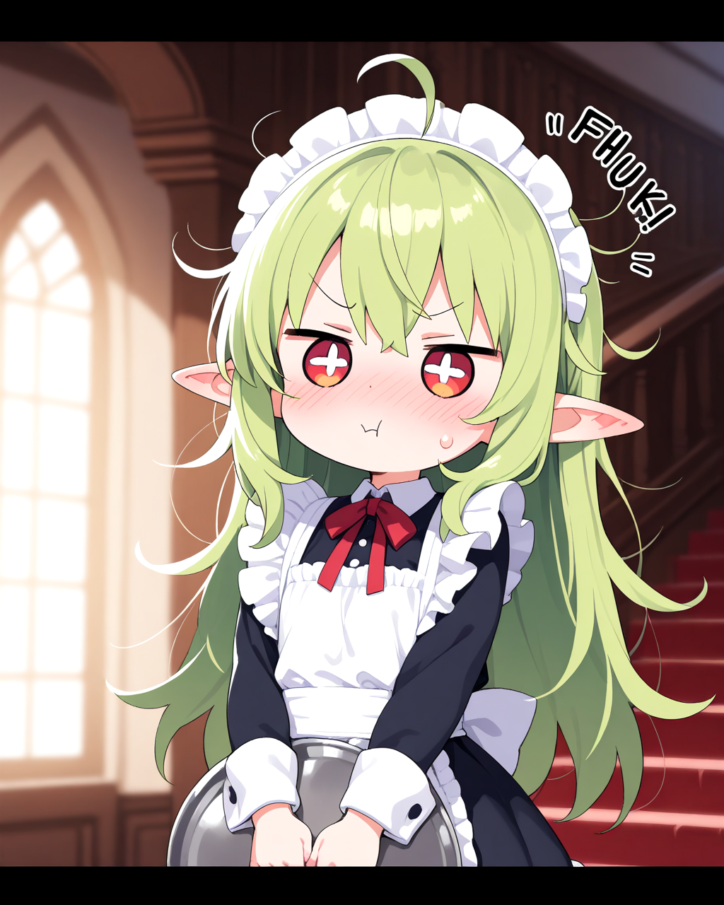 慣れないエルフメイド