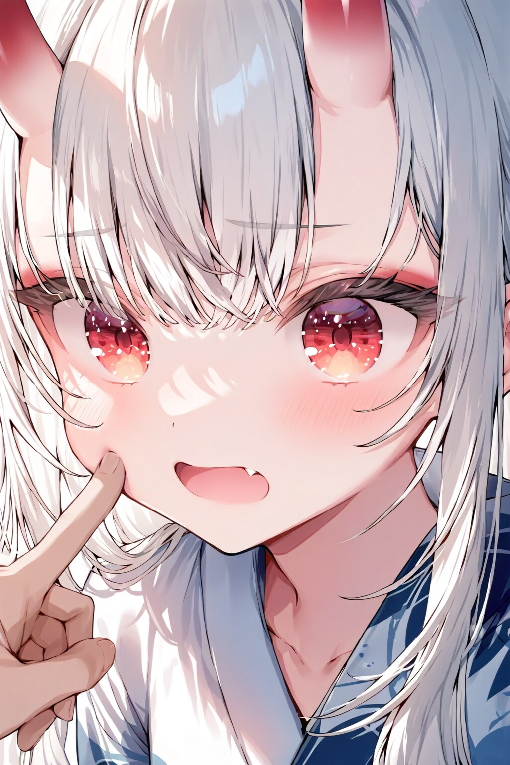 鬼を突く（嫌がる）