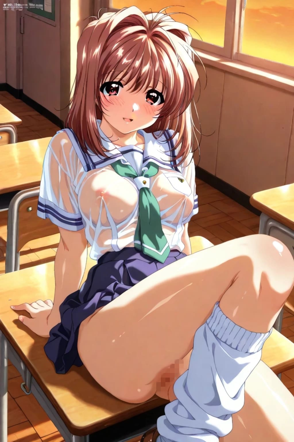 河〇理恵 制服ヌードグラビア
