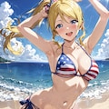 星条旗ビキニでハラショー🇺🇸👙 6枚目