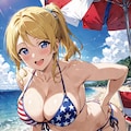星条旗ビキニでハラショー🇺🇸👙 5枚目