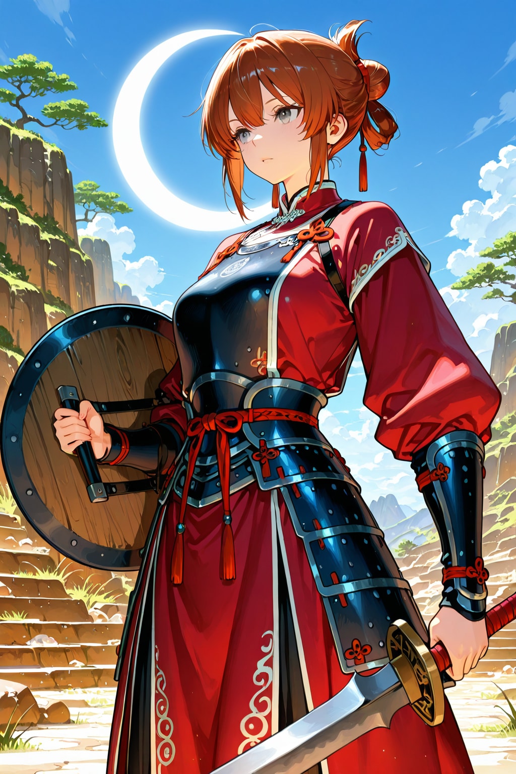 白昼の三日月 | の人気AIイラスト・グラビア