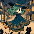 ハロウィンの魔女 3枚目