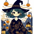 ハロウィンの魔女 2枚目