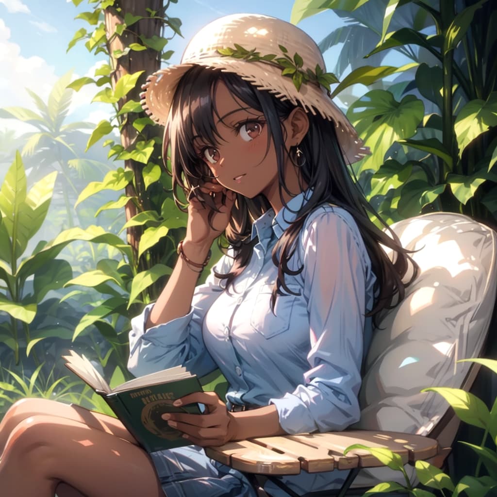 コーヒー畑でブレイク【全4枚】