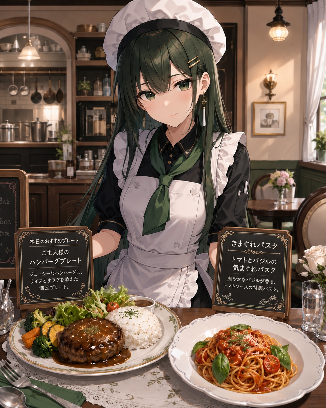 本日のおすすめプレートときまぐれパスタ(7/1)