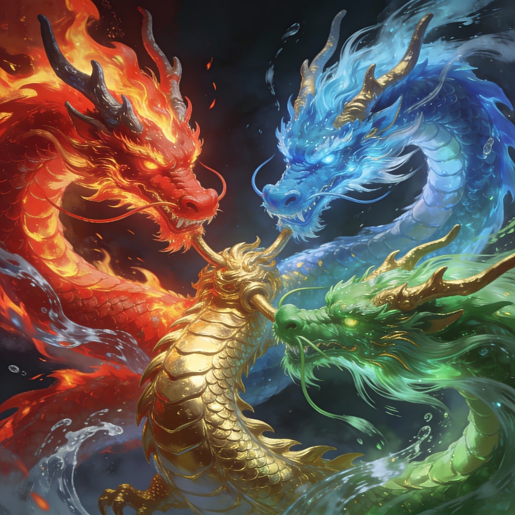 ３元素のドラゴン