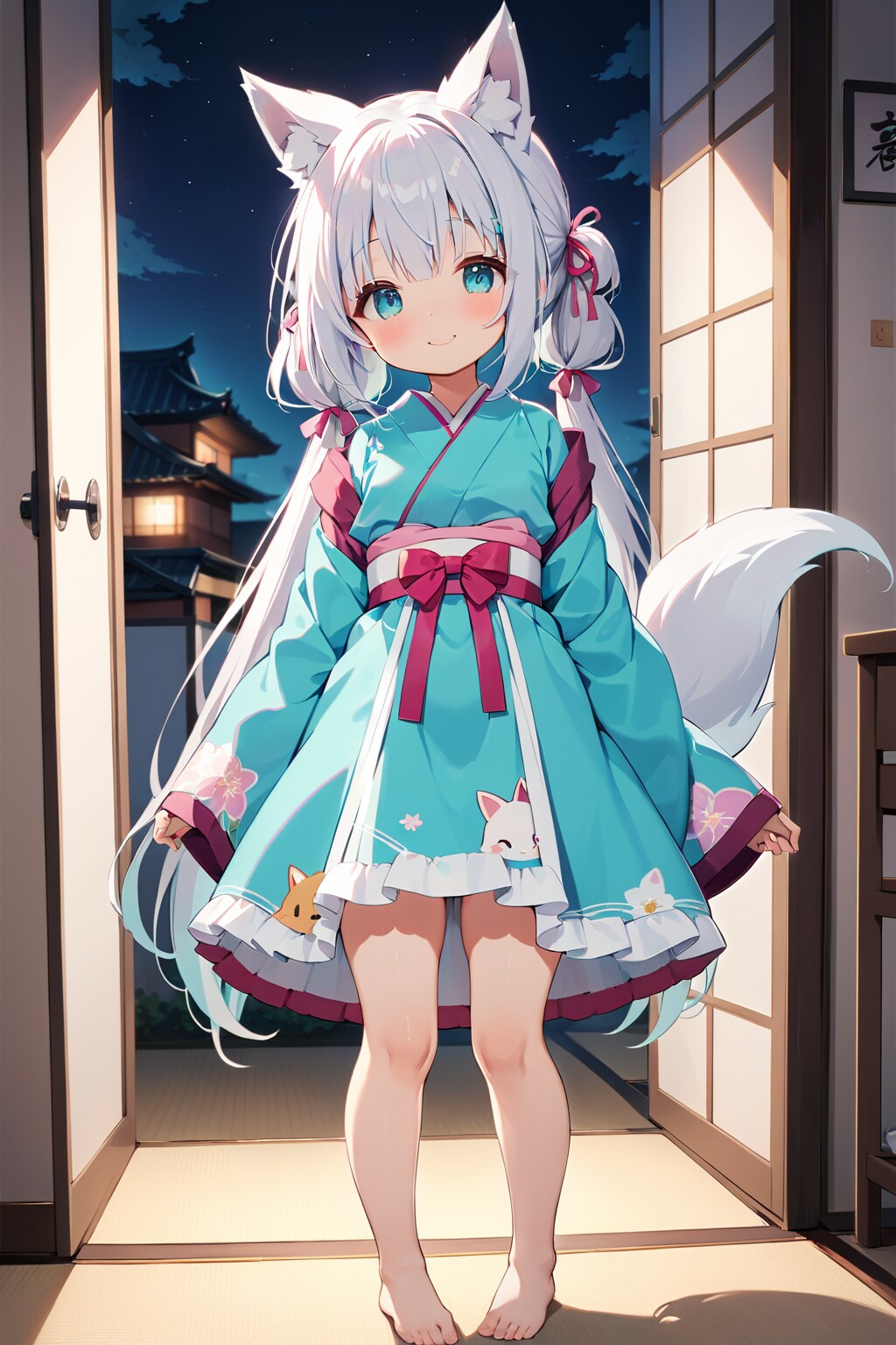 キツネ柄 | の人気AIイラスト・グラビア