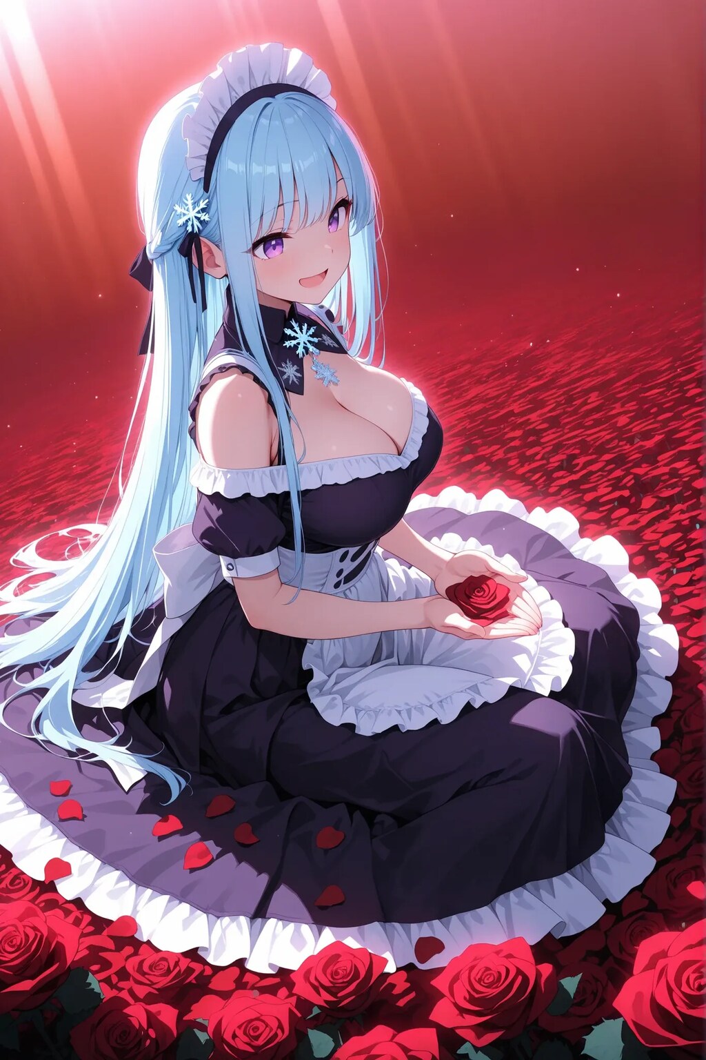薔薇の中のスーパーメイド🌹