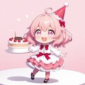 【がぞうどうぞ】こはるちゃんの誕生日へのご招待 2枚目
