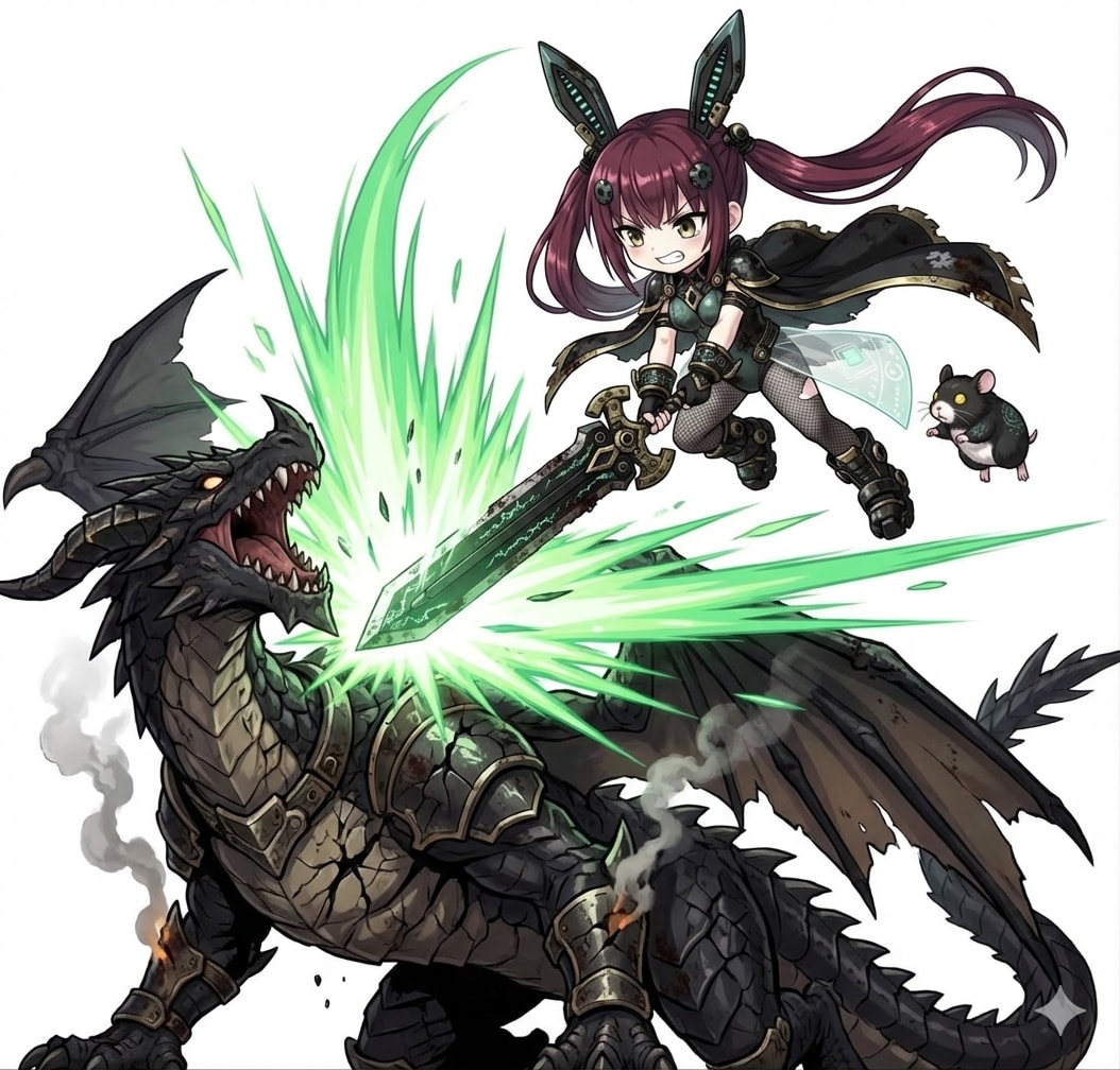 【リレー】黒龍と戦う！誰か背景を追加して＞＜ | の人気AIイラスト・グラビア