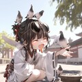 鳩と少女の友情 :Friendship Between a Girl and Pigeons 3枚目