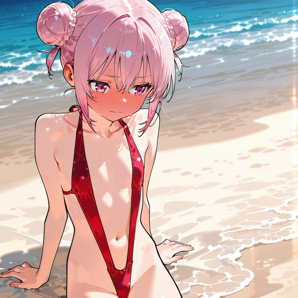 スリングショットの女の子