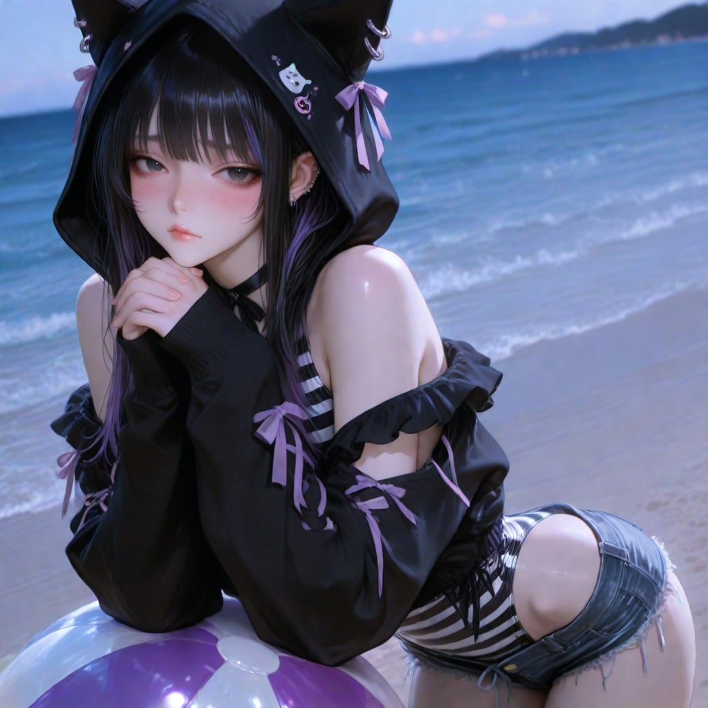 マイクロビキニをハイレグ＋ショートパンツにアレンジしてみました
