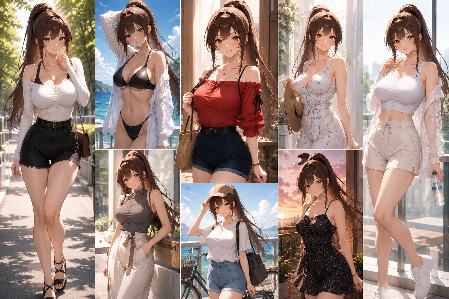 夏コーデいろいろ