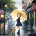 猫の街も今日は雨 2枚目